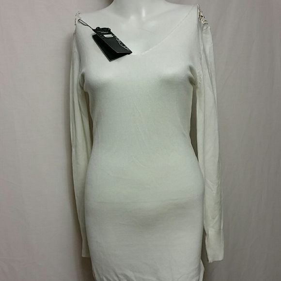 Enzoria Paris New Small Embellished Sweater dress - Picture 7 of 7